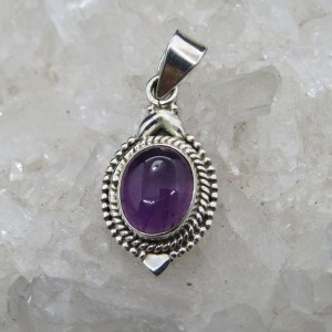 Colgante amatista y plata