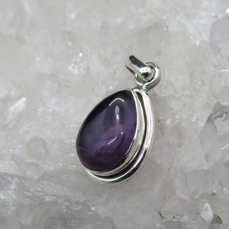 Colgante amatista y plata