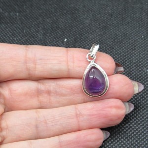 Colgante amatista y plata
