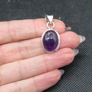 Colgante amatista y plata