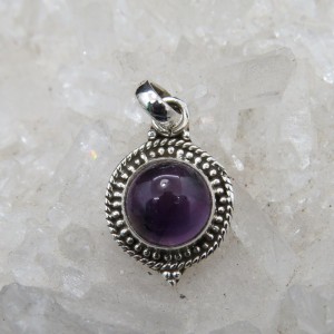 Colgante amatista y plata