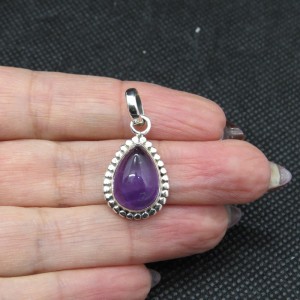 Colgante amatista y plata