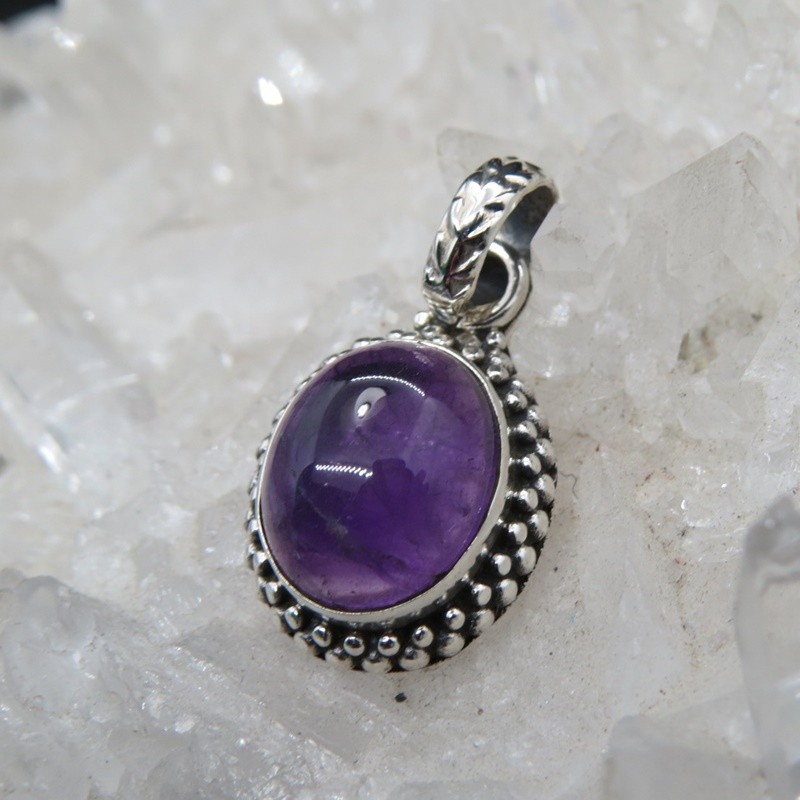 Colgante amatista y plata