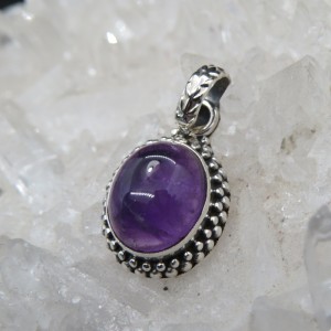 Colgante amatista y plata