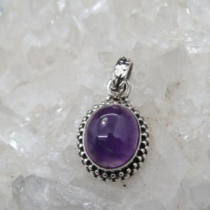 Colgante amatista y plata