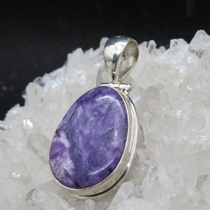 Colgante Charoita y plata