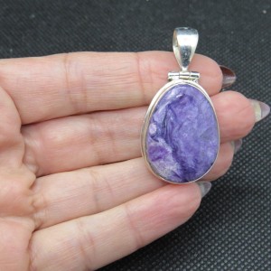 Colgante Charoita y plata