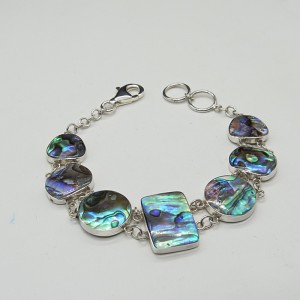 Pulsera joyería en plata abalón