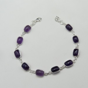 Pulsera joyería en plata amatista