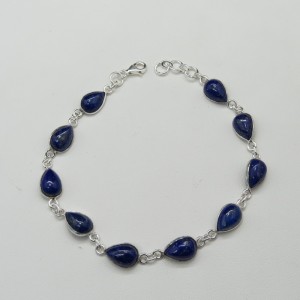 Pulsera joyería en plata lapislázuli y plata