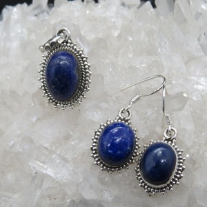 Conjunto lapislázuli y plata