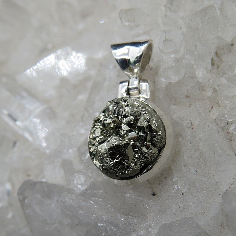 Colgante pirita y plata