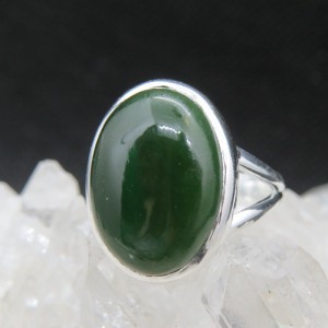 Anillo jade y plata