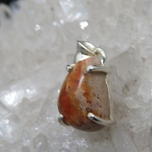 Colgante ópalo de fuego y plata