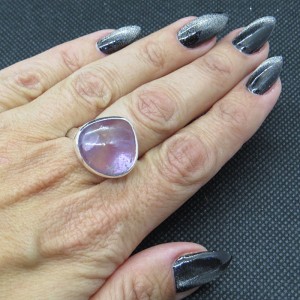 Anillo Ametrino y plata