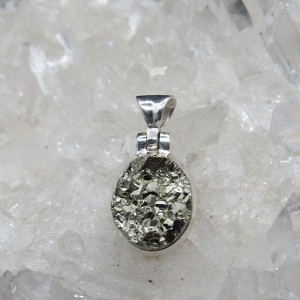 Colgante pirita y plata