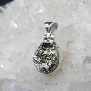 Colgante pirita y plata