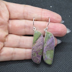 Pendientes Purpurita y plata