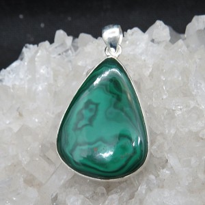 Colgante malaquita y plata