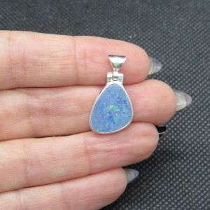 Colgante ópalo y plata