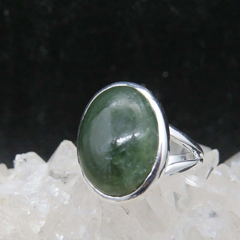Anillo jade y plata