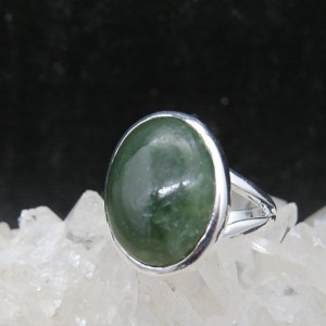 Anillo jade y plata