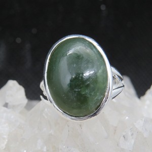 Anillo jade y plata