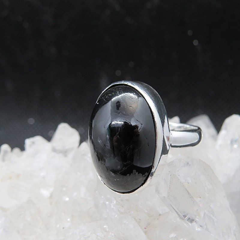 Anillo Black Star y plata 925 mm