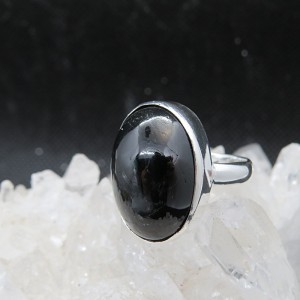 Anillo Black Star y plata 925 mm