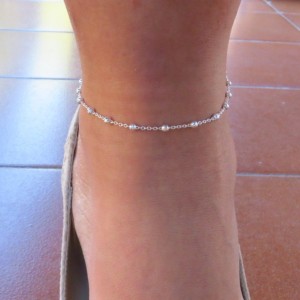 Pulsera Tobillera plata