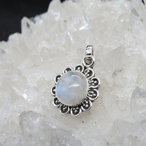 Colgante piedra luna y plata