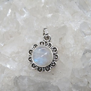 Colgante piedra luna y plata