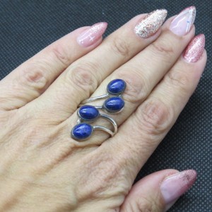 Anillo lapislázuli y plata