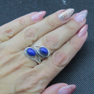 Anillo lapislázuli y plata