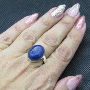 Anillo lapislázuli y plata