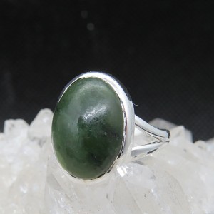 Anillo jade y plata