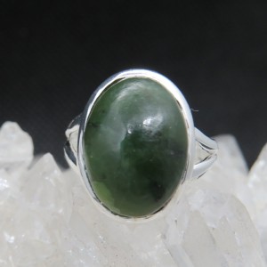 Anillo jade y plata