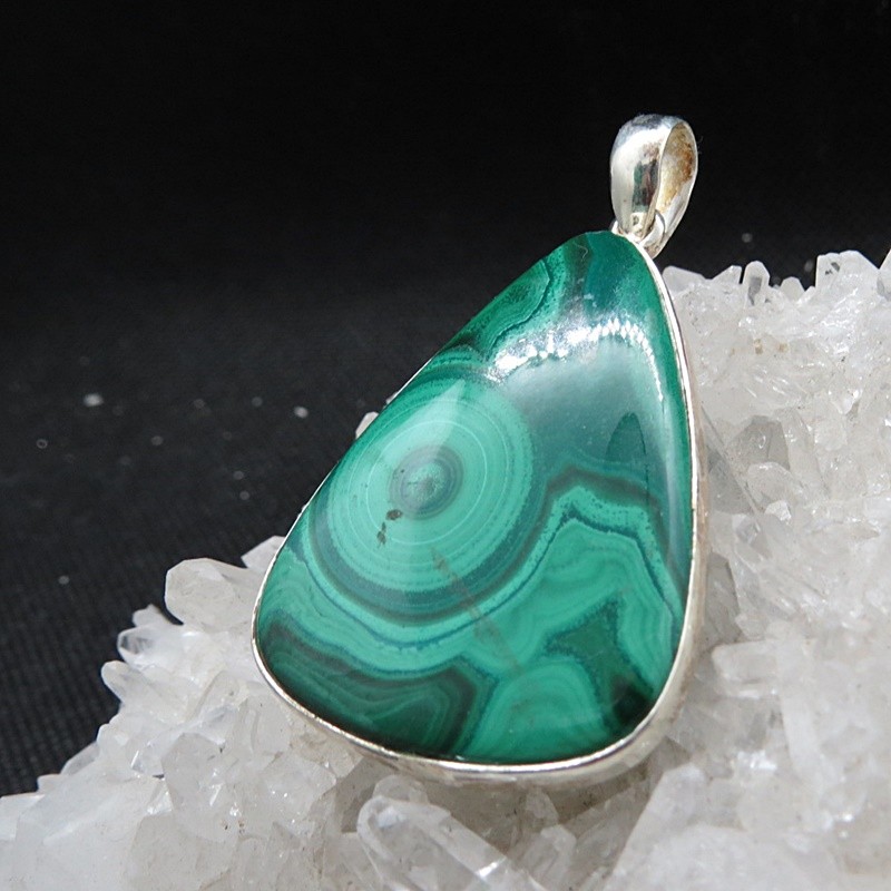 Colgante malaquita y plata