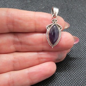 Colgante amatista y plata