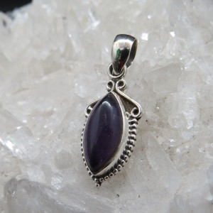 Colgante amatista y plata