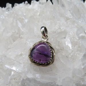 Colgante amatista y plata