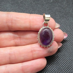 Colgante amatista y plata