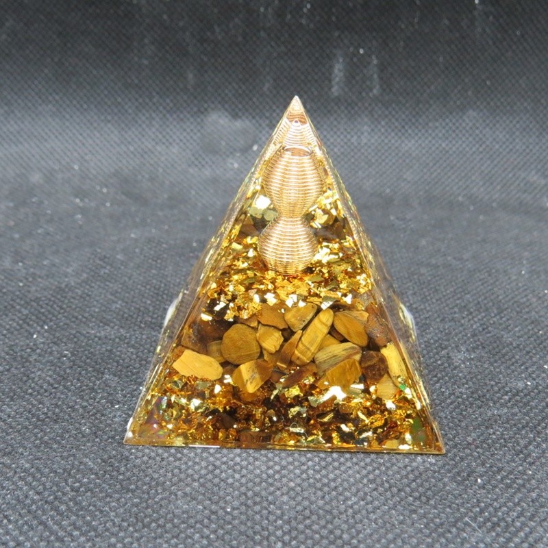 Orgonita Pirámide ojo de tigre