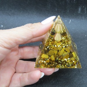 Orgonita Pirámide ojo de tigre