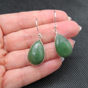 Pendientes Jade y plata