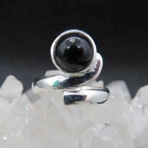 Anillo ónix y plata