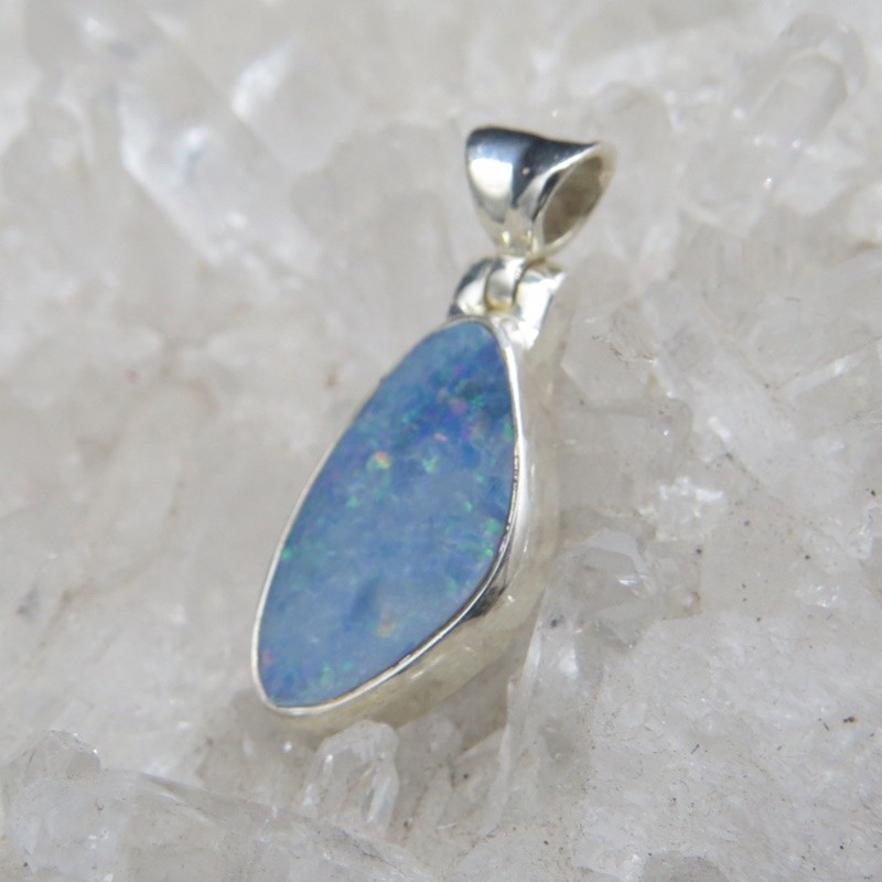 Colgante ópalo y plata