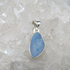 Colgante ópalo y plata