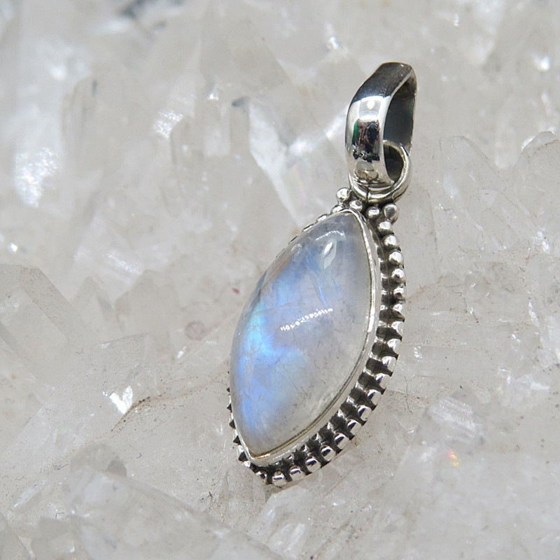 Colgante piedra luna y plata
