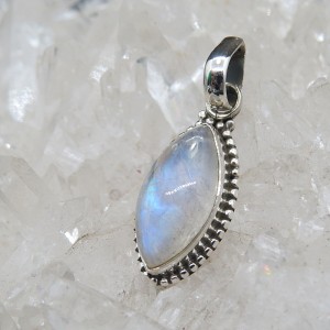 Colgante piedra luna y plata